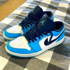 Air Jordan Men's Jordan 1 Low 'UNC' Sneakers 2021 553558-144 Size 12